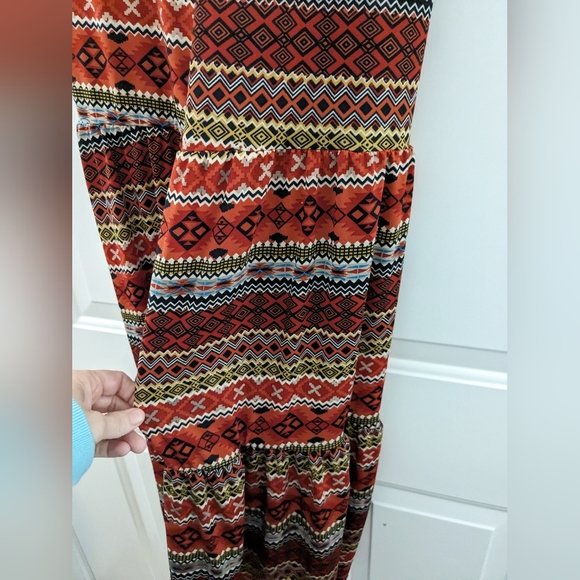 Pomelo Girls XL Multi-color Flare leg pants Great Fall Colors - Picture 2 of 11